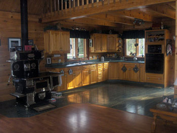 Our large open kitchen - click for larger image
